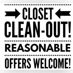 Reasonable offers welcome